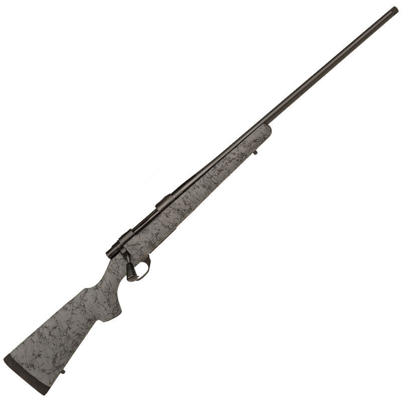 Howa HS Precision .300 PRC Bolt Action Rifle 24" Threaded Barrel 3 Rounds Grey HS Precision Stock with Black Webbing Blued Finish