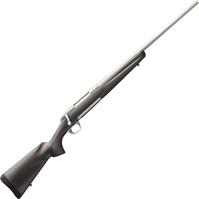 Browning X-Bolt Stainless Stalker .243 Win Bolt Action Rifle 22" Barrel 4 Rounds Matte Gray/Black Composite Stock Matte Stainless Finish