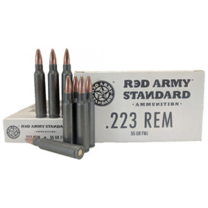 Century Arms Red Army Standard White .223 Rem Ammunition 55 Grain Full Metal Jacket Steel Cased