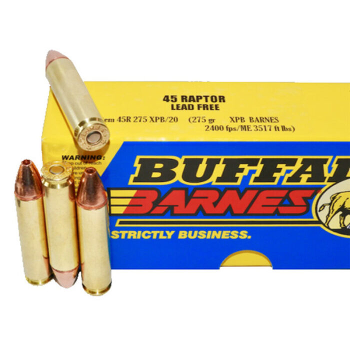 Buffalo Bore .45 Raptor Ammunition 20 Rounds XPB 275 Grains
