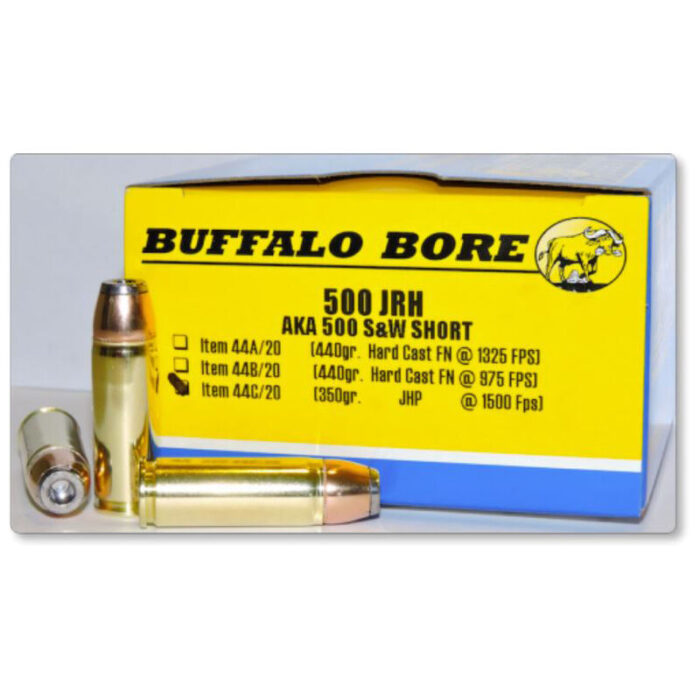 Buffalo Bore .500 JRH Ammunition 20 Rounds JHP 350 Grain 44C/20