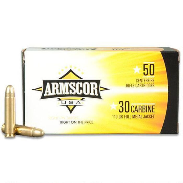 Armscor USA .30 Carbine Ammunition 1,000 Rounds, FMJ, 110 Grains