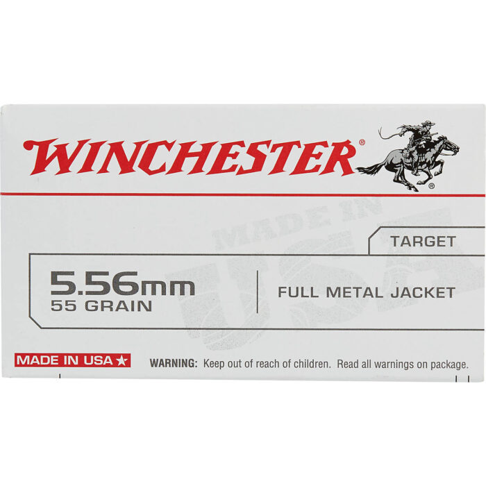 Winchester USA Full Metal Jacket 5.56 x 45 mm 55- Rifle Ammunition
