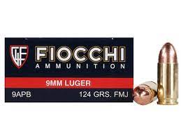 Fiocchi Range Dynamics Ammunition 9mm Luger 124 Grain Full Metal Jacket