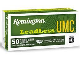 Remington UMC LeadLess Ammunition 9mm Luger Flat Nose Enclosed Base