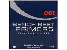 CCI Small Rifle Bench Rest Primers #BR4 Box of 1000 (10 Trays of 100)