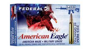 Federal American Eagle Ammunition 223 Remington 55 Grain Full Metal Jacket