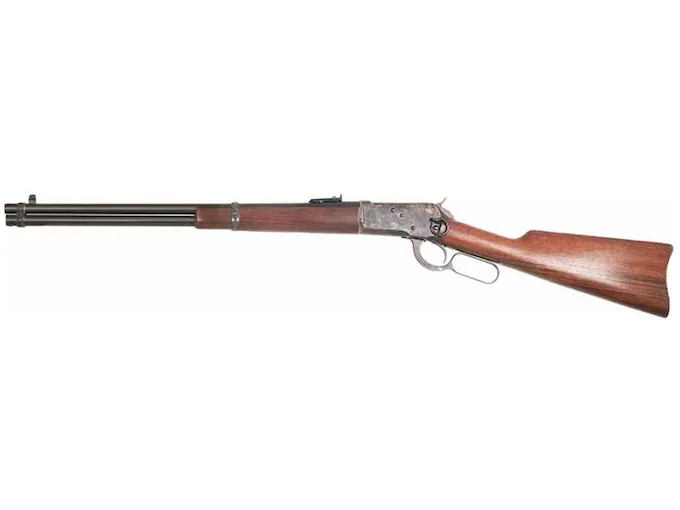 Cimarron Firearms 1892 Saddle Ring Carbine Lever Action Centerfire Rifle 45 Colt (Long Colt) 20" Barrel Blued and Walnut Straight Grip