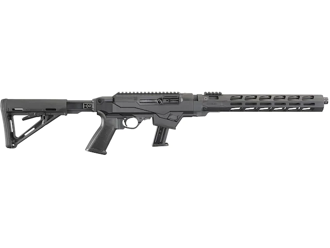 Ruger PC Carbine Semi-Automatic Centerfire Rifle 9mm Luger 16.12" Fluted Barrel Black and Black Collapsible
