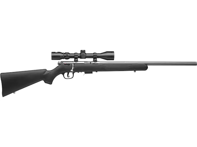 Savage Arms 93-FVSSXP Bolt Action Rimfire Rifle 22 Winchester Magnum Rimfire (WMR) 21" Barrel Stainless and Black Straight Grip With Scope