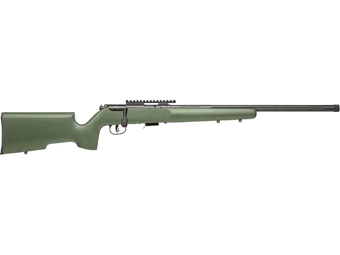 Savage Arms 93R17-TR-V Bolt Action Rimfire Rifle 17 Hornady Magnum Rimfire (HMR) 21" Fluted Barrel Black and Green