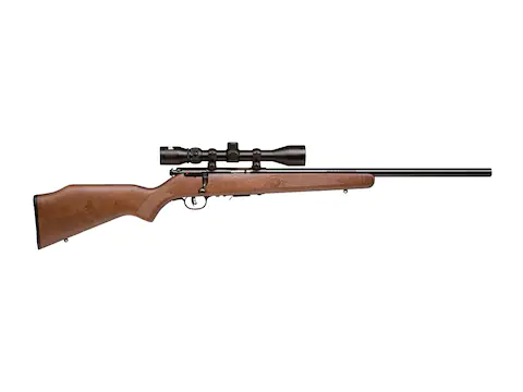 Savage Arms 93 Bolt Action Rimfire Rifle 17 Hornady Magnum Rimfire (HMR) 21" Barrel Blued and Wood Fixed With Scope