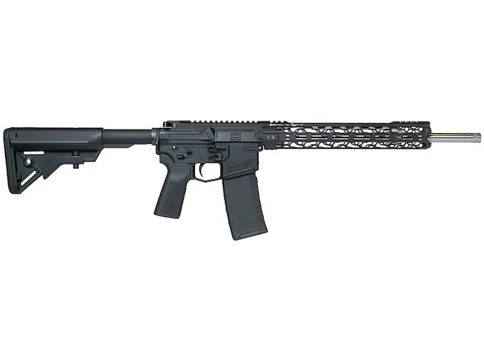 Odin Works OTR15 Semi-Automatic Centerfire Rifle 223 Wylde 16" Fluted Barrel Stainless Steel and Black Pistol Grip