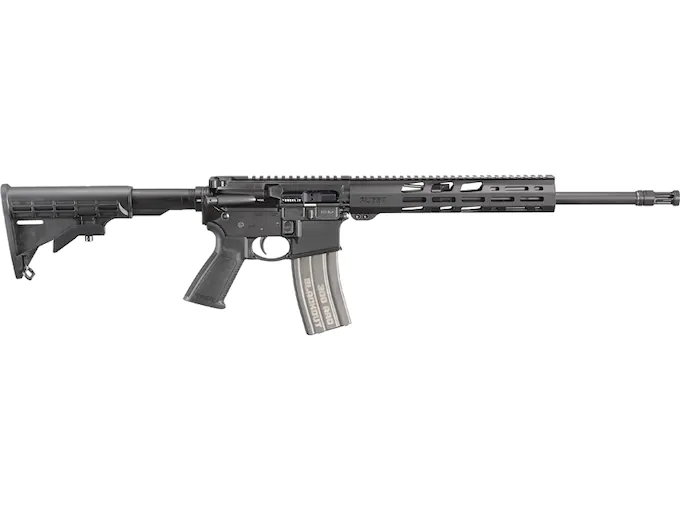 Ruger AR556 Semi-Automatic Centerfire Rifle 300 AAC Blackout (7.62x35mm) 16.1" Barrel Black and Black Pistol Grip