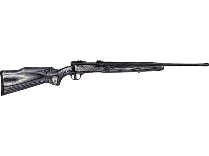 Savage Arms Bmag Bolt Action Rimfire Rifle 17 Hornady Magnum Rimfire (HMR) 22" Fluted Barrel Matte Black and Grey