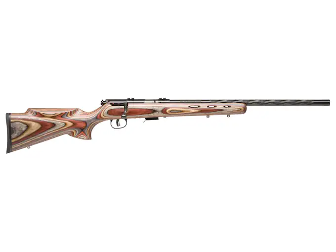 Savage Arms Mark II-BRJ Bolt Action Rimfire Rifle 22 Long Rifle 21" Fluted Barrel Blued and Gray/Brown Monte Carlo