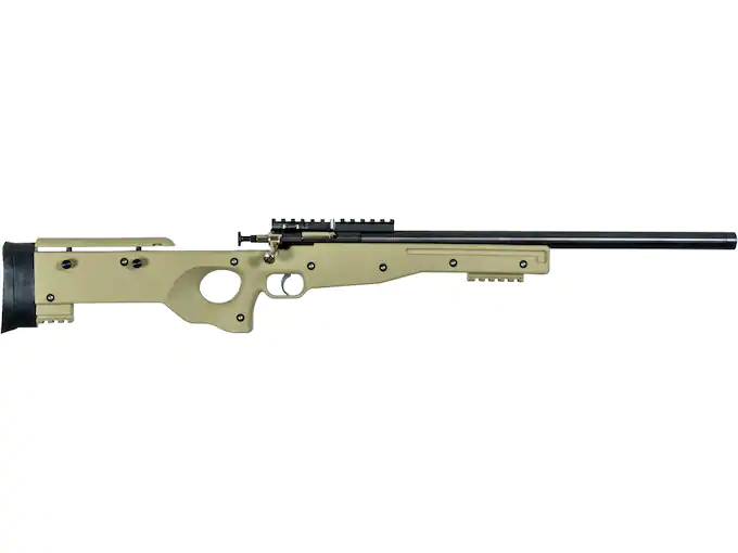 Crickett Precision Single Shot Youth Rimfire Rifle 22 Long Rifle 16.5" Barrel Black and Flat Dark Earth Adjustable