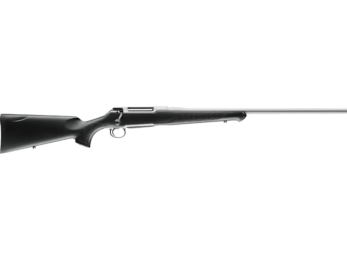 Sauer 100 Ceratech Silver XT Bolt Action Centerfire Rifle 300 Winchester Magnum 24" Barrel Cerakote Stainless and Black