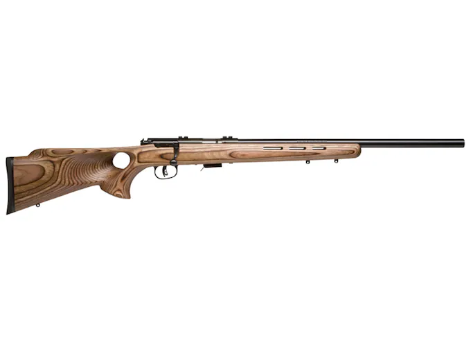 Savage Arms 93R17-BTV Bolt Action Rimfire Rifle 17 Hornady Magnum Rimfire (HMR) 21" Barrel Blue and Brown Thumbhole