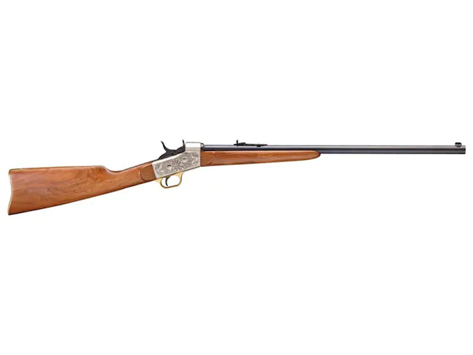 Pedersoli Mississippi Rolling Block Single Shot Centerfire Rifle 45 Colt (Long Colt) 26" Barrel Blued and American Walnut Straight Grip