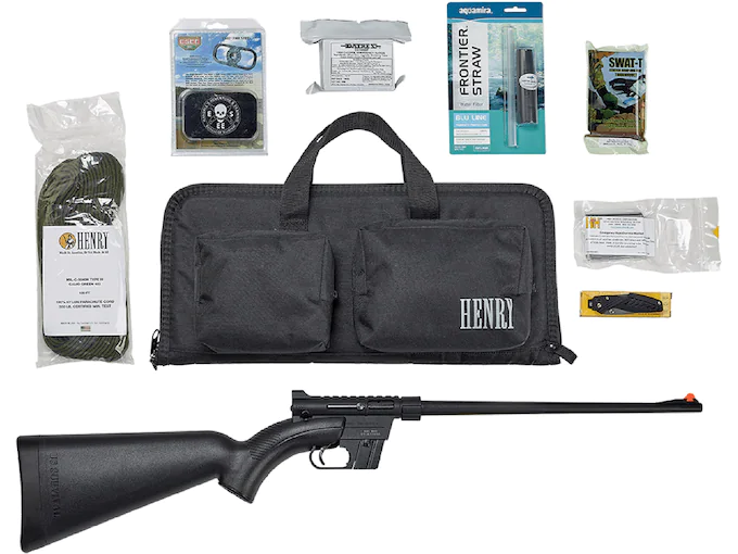 Henry U.S. Survival Rifle Semi-Automatic Rimfire Rifle 22 Long Rifle 16.125" Barrel Blued and Black with Survival Kit