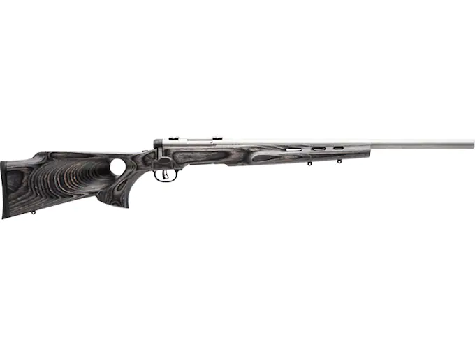 Savage Arms BMAG Target Bolt Action Rimfire Rifle 17 Winchester Super Magnum 22" Barrel Stainless and Gray Thumbhole