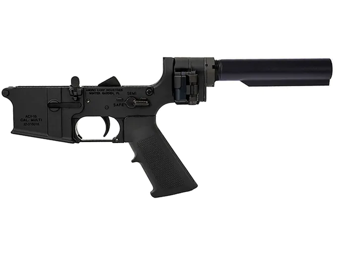 Andro Corp Industries ACI-15 Law Tactical Folding Stock Adapter Complete Lower Receiver Black