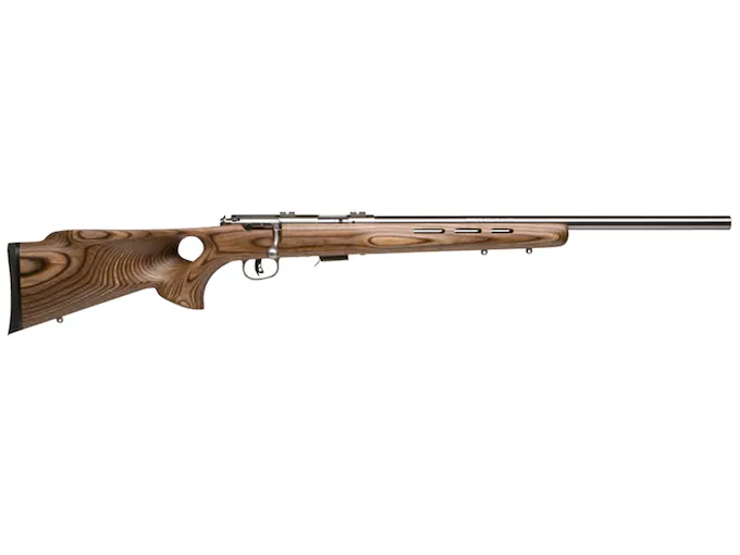 Savage Arms Mark II-BTVS Bolt Action Rimfire Rifle 22 Long Rifle 21" Barrel Stainless and Brown Thumbhole