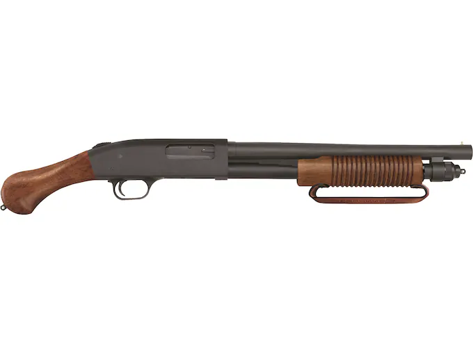 Mossberg 590 Nightstick 12 Gauge Pump Action Shotgun 14.375" Barrel Blued and Wood Bird's Head