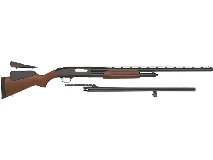 Mossberg 500 Field/Deer Combo 12 Gauge Pump Action Shotgun 28/24" Barrel Blued and Wood Adjustable