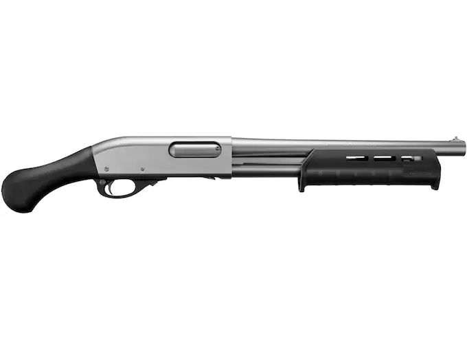 Remington 870 TAC-14 Marine Magnum 12 Gauge Pump Action Shotgun 14" Barrel Nickel and Black Pistol Grip