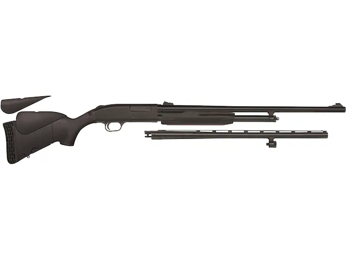 Mossberg 500 Youth Combo 20 Gauge Pump Action Shotgun 24/22" Barrel Blued and Black Adjustable