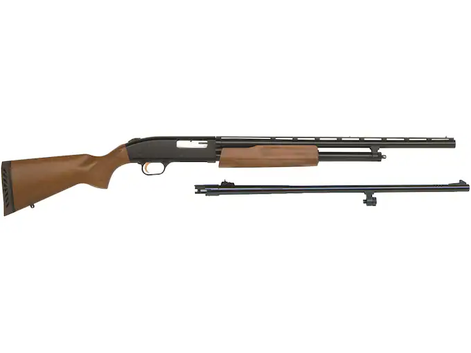 Mossberg 500 Bantam Youth Field/Deer Combo Youth 20 Gauge Pump Action Shotgun 24/22" Barrel Blued and Wood