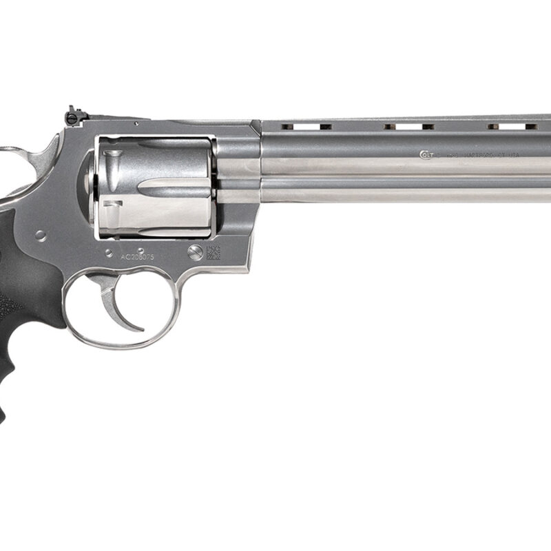 Colt Anaconda 44 Magnum DA/SA Revolver with 8 Inch Barrel and Stainless Steel Finish